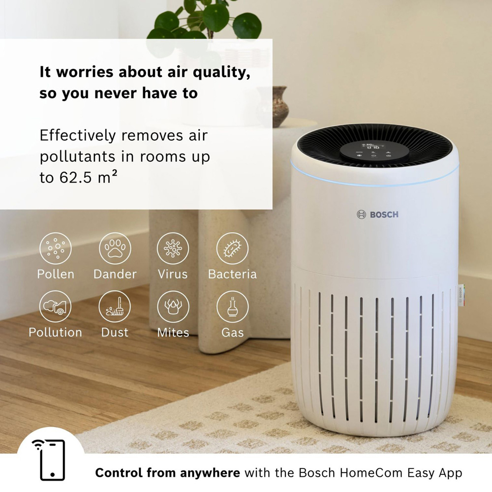 Bosch Air 4000i 3-in-1 White Compact Air Purifier Image 3