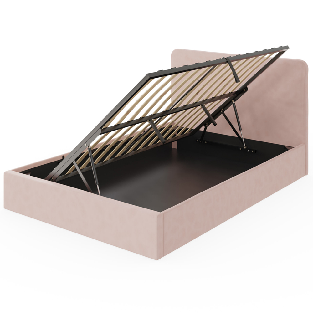 GFW Chiswick Double Soft Pink Ottoman Bed Image 3