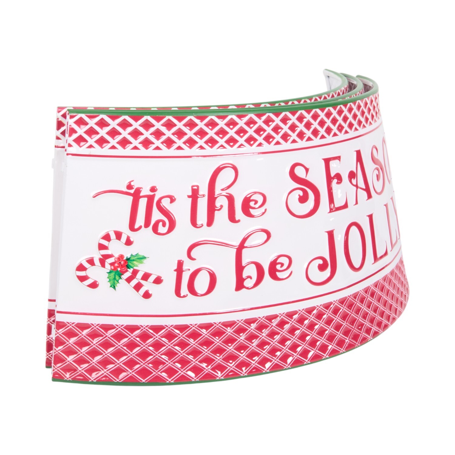 Tis The Season Metal Tree SkirtPink Image 3