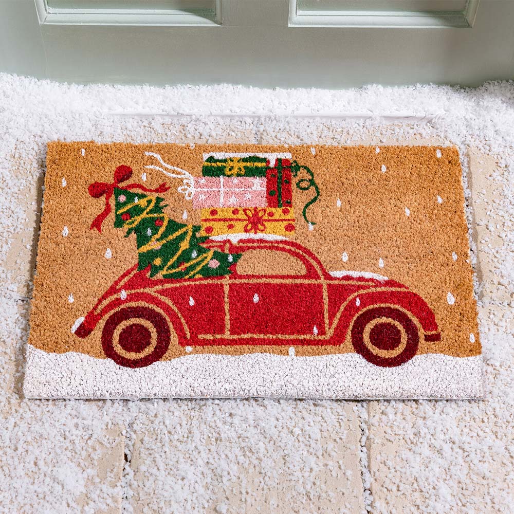 Christmas Print Coir Doormat Image 3