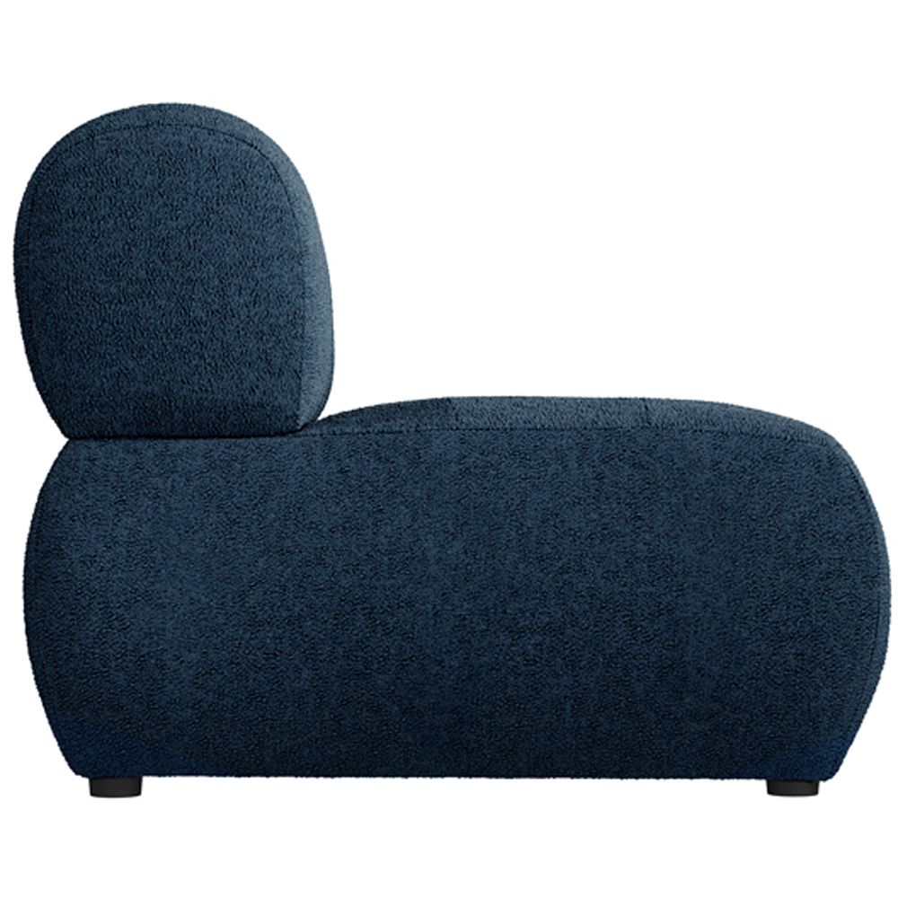 Reese Midnight Blue Boucle Fabric Accent Chair Image 4