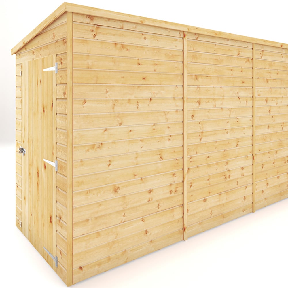 Mercia 12 x 4ft Shiplap Pent Shed Image 3