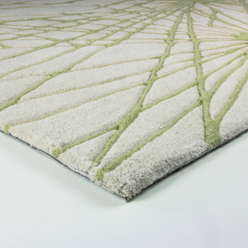 Esselle Home Aura Starburst Natural and Sage Green Rug 160 x 230cm Image 3