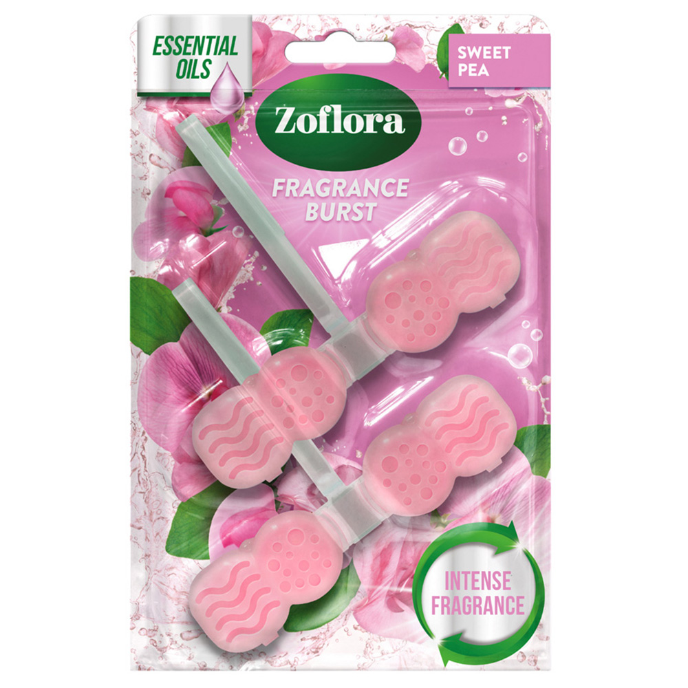 Zoflora Fragrance Burst Sweet Pea Rim Bloack 48g 2 Pack Image 1