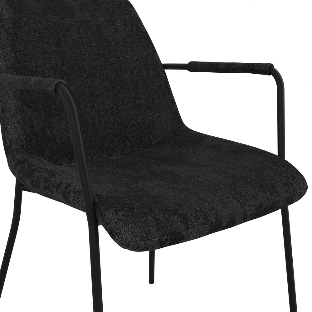 LPD Home Carlo Black Dining Chair Set of 2 Image 6