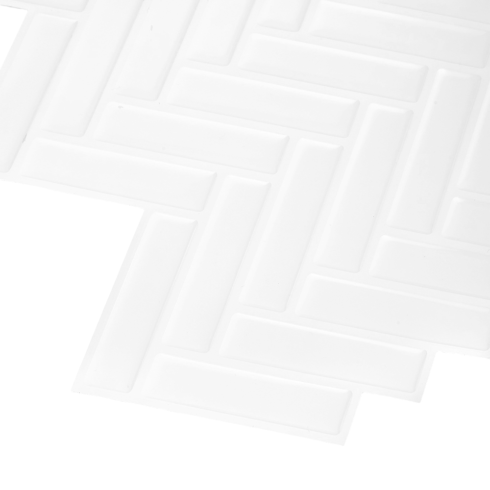 Living and Home White and Grey Self Adhesive Wall Sticker 10 Pack Image 4