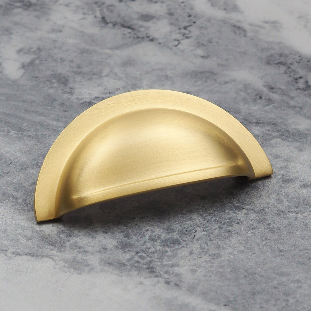 Handle & Home Satin Brass Cup Handle 76mm Image 3