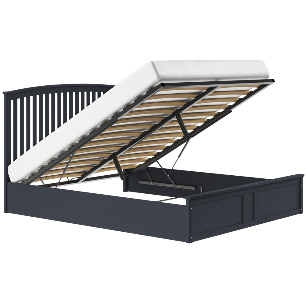 Flair Wharfedale Double Grey Wooden Ottoman Bed Image 3