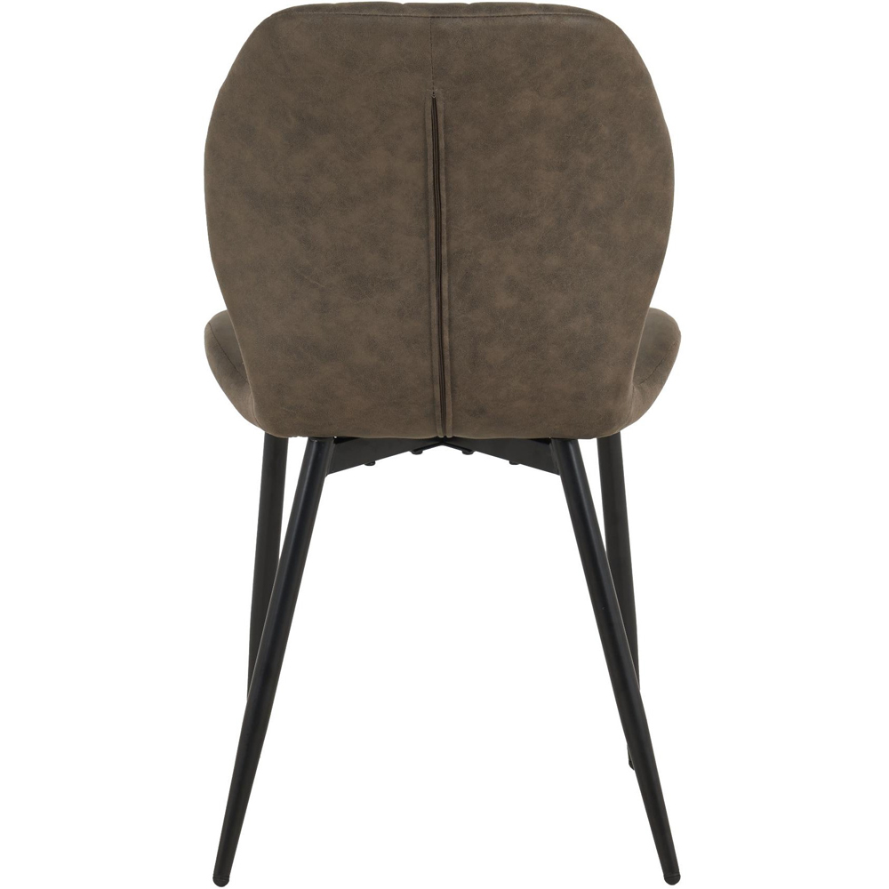 Miami 4 Seater Grey Jaydn Leather Dining Table Set Image 7