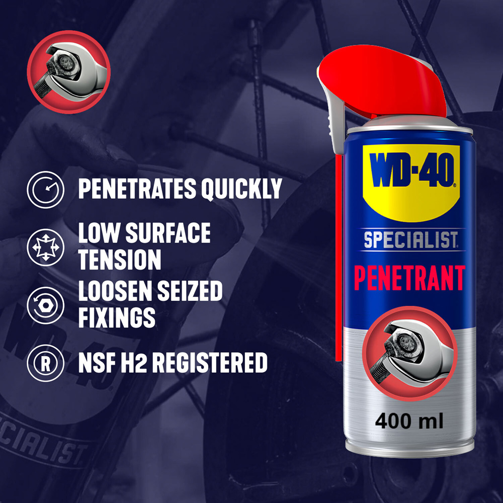 WD-40 Multi-Use Lubricant 450ml with Specialist Penetrant 400ml Image 3