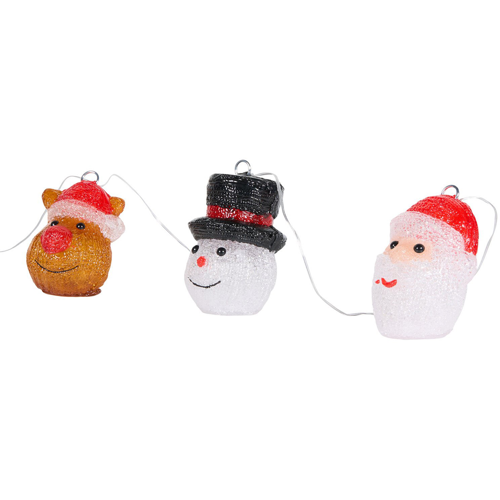 Acrylic Christmas Characters Multicolour Image 4