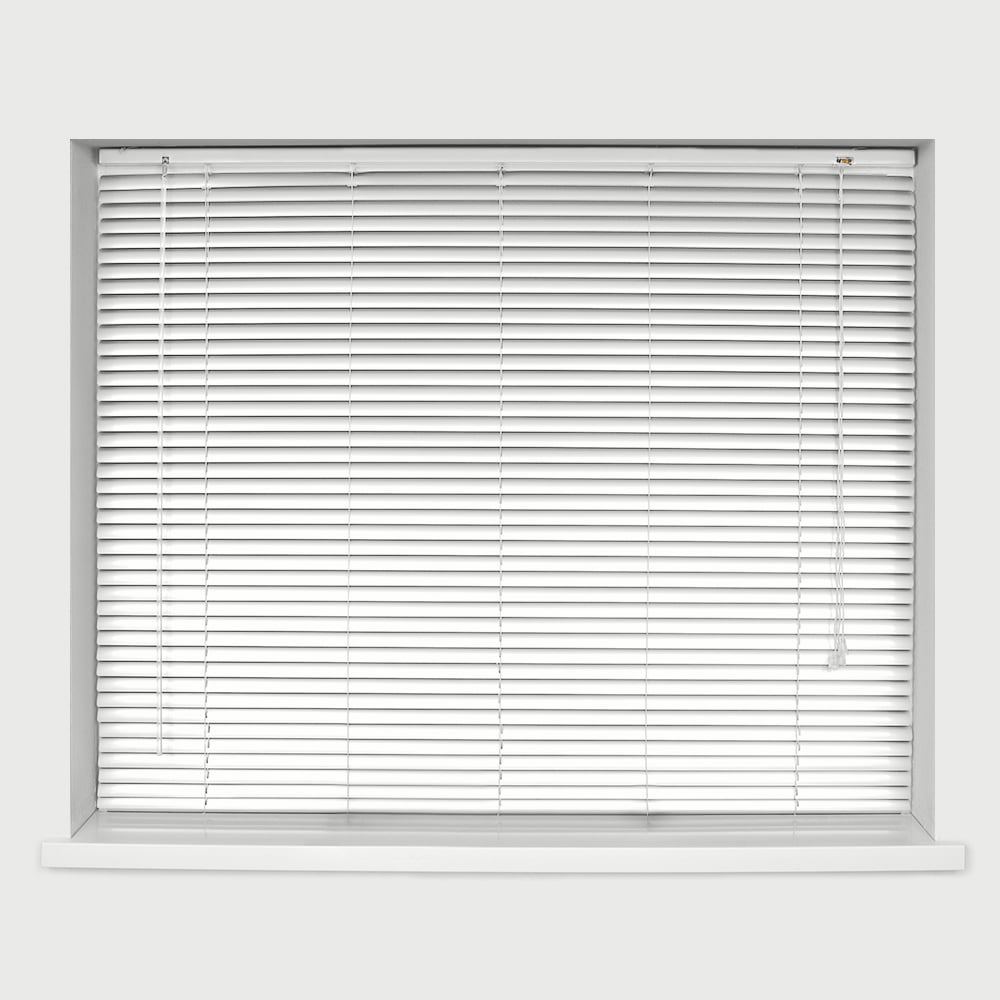 Caecus Aluminium Venetian Blind White 135 x 150cm Image 1