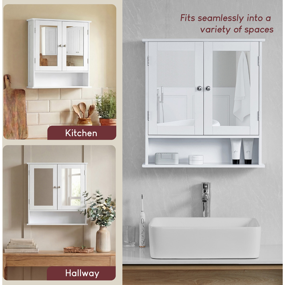 BATH VIDA Priano 2 Door Mirror Bathroom Cabinet Image 5