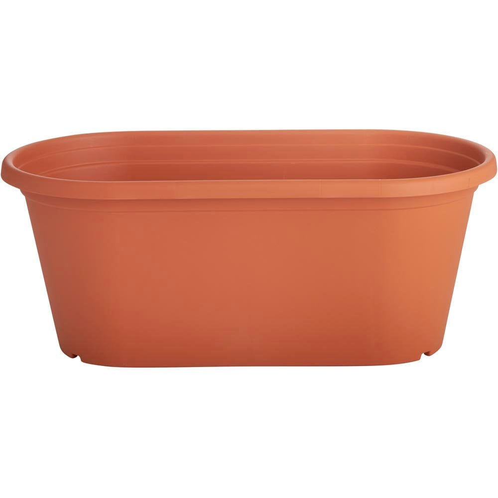 Clever Pots Terracotta Plastic Long Trough Pot 15L 60cm Image 1