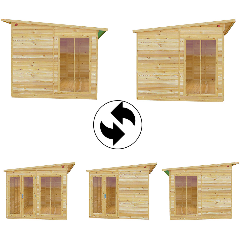 Shire Lela 16 x 8ft Double Door Summerhouse Image 4