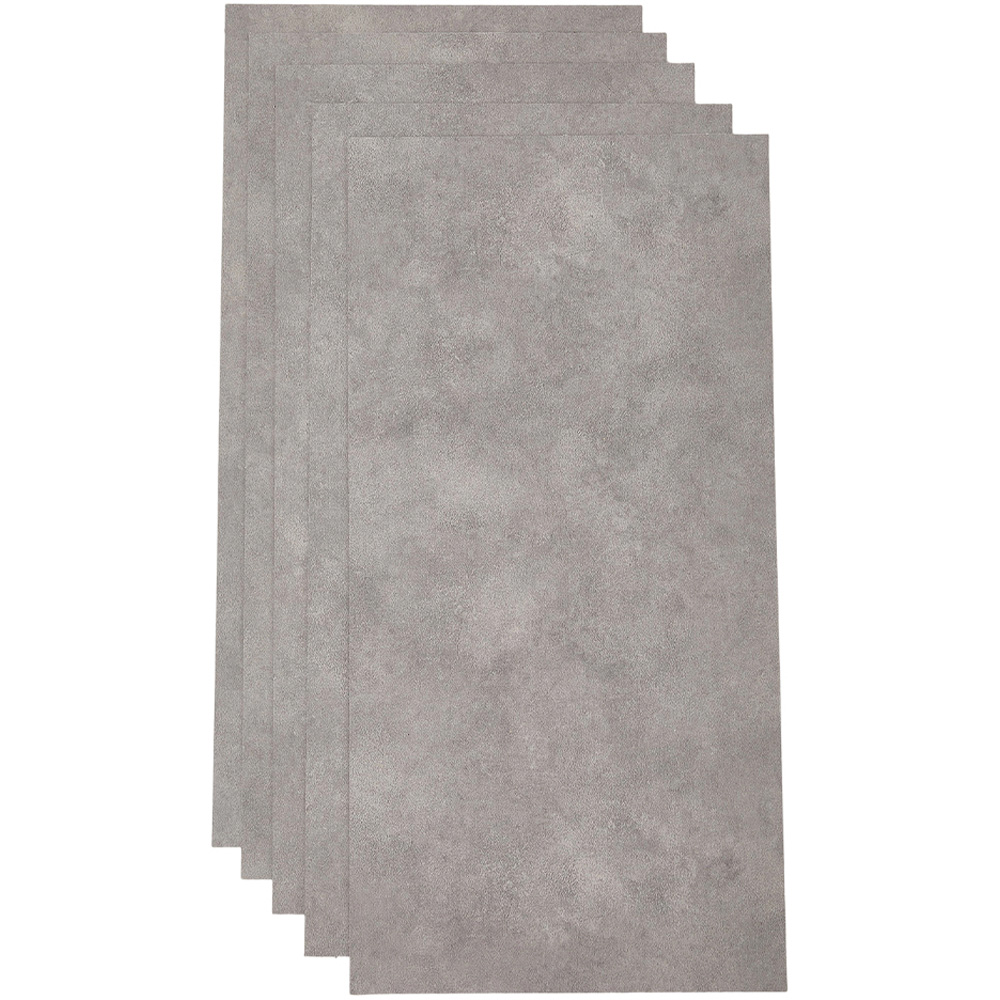 Living and Home PVC Warm Taupe Stone Effect Self Adhesive Waterproof PVC Flooring Plank 28 Pack Image 3