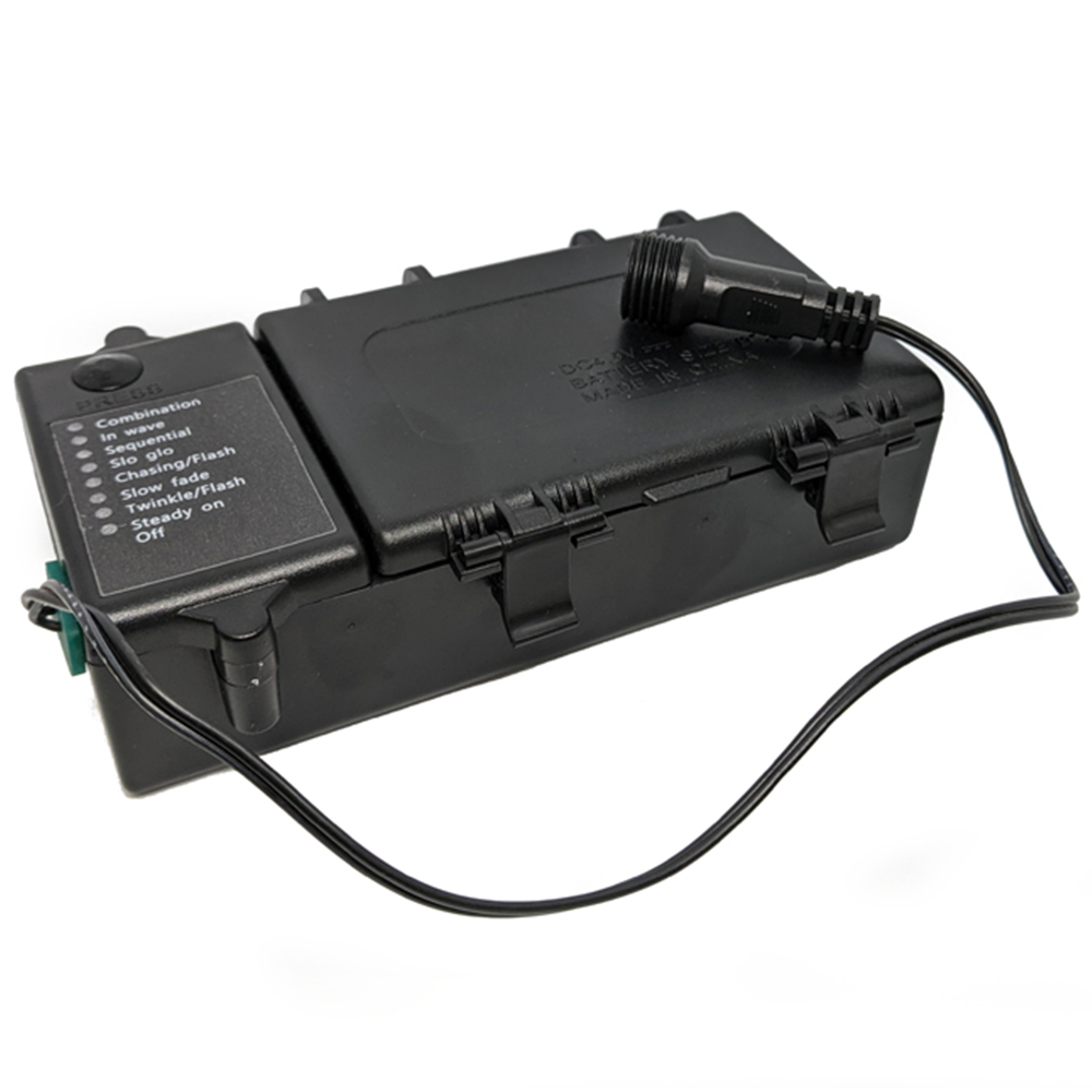 Best Artificial 300 Warm White Multi Function Battery Powered Black String Light Image 3