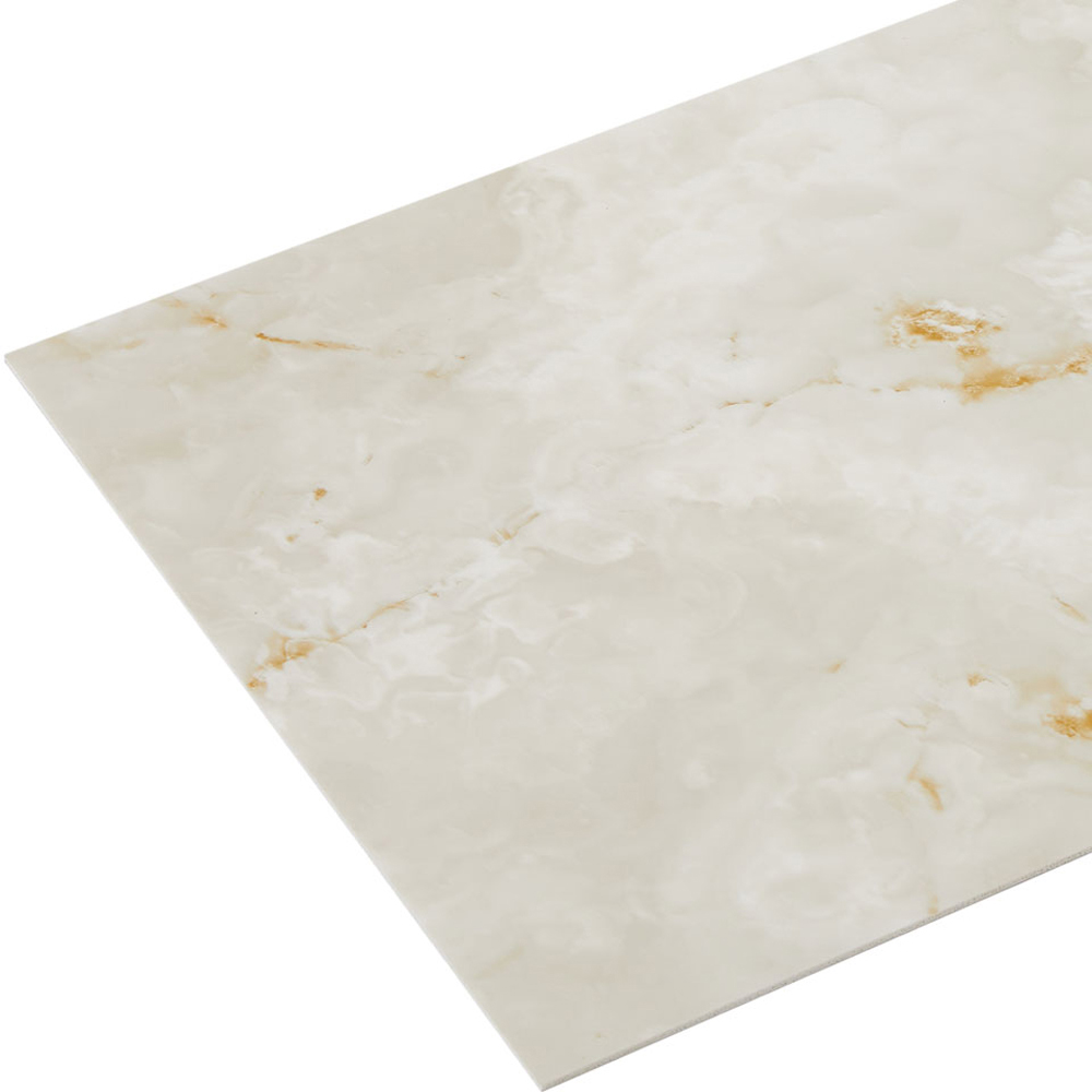 Living and Home Marble Patterned Beige PVC Self Adhesive Wall Sticker 10 Pack Image 5