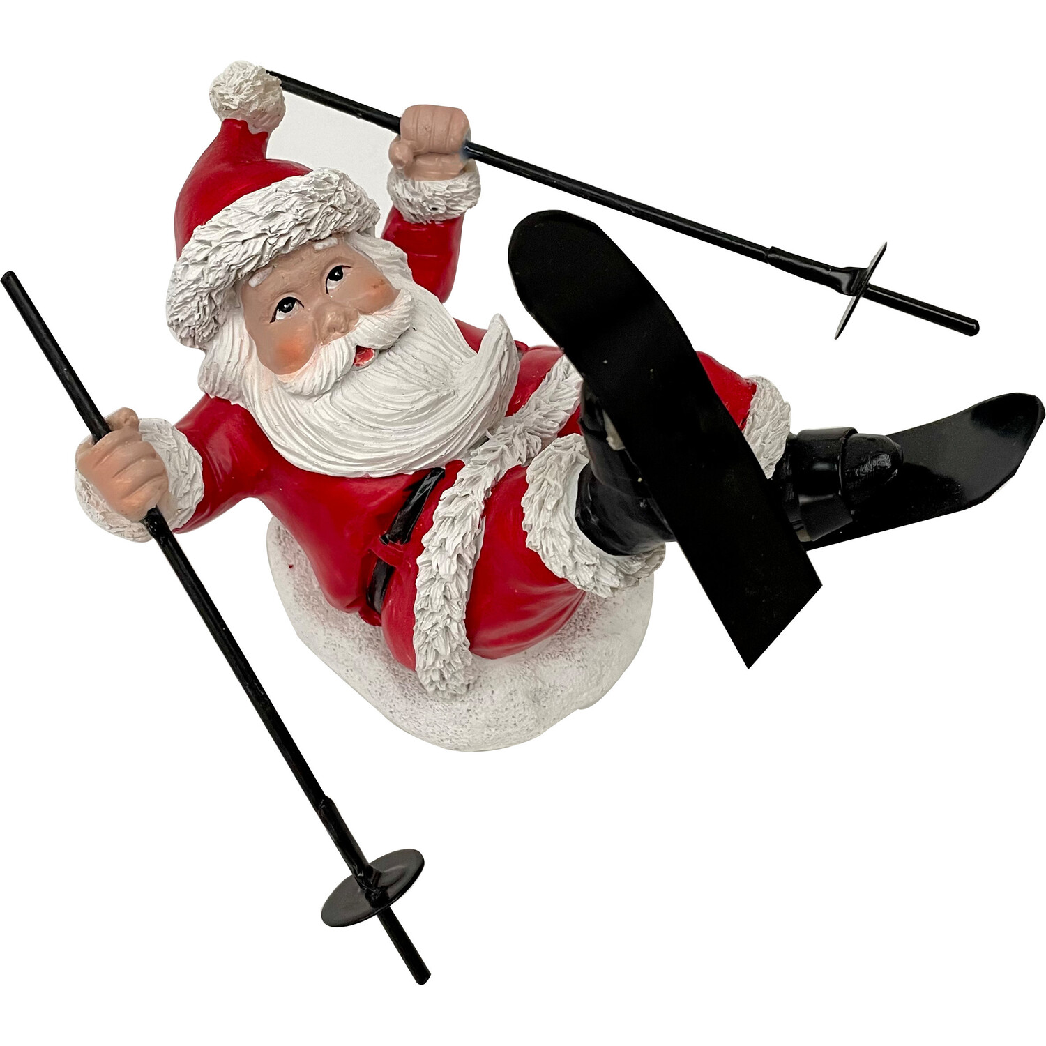 Assorted Skiing Santa OrnamentMulticolour Image 6