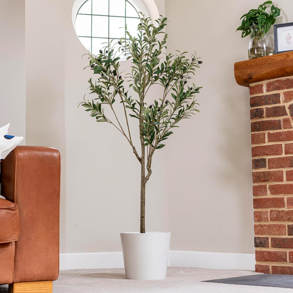 Thompson and Morgan Artificial Olive Tree Plant Pot 150cm Image 2
