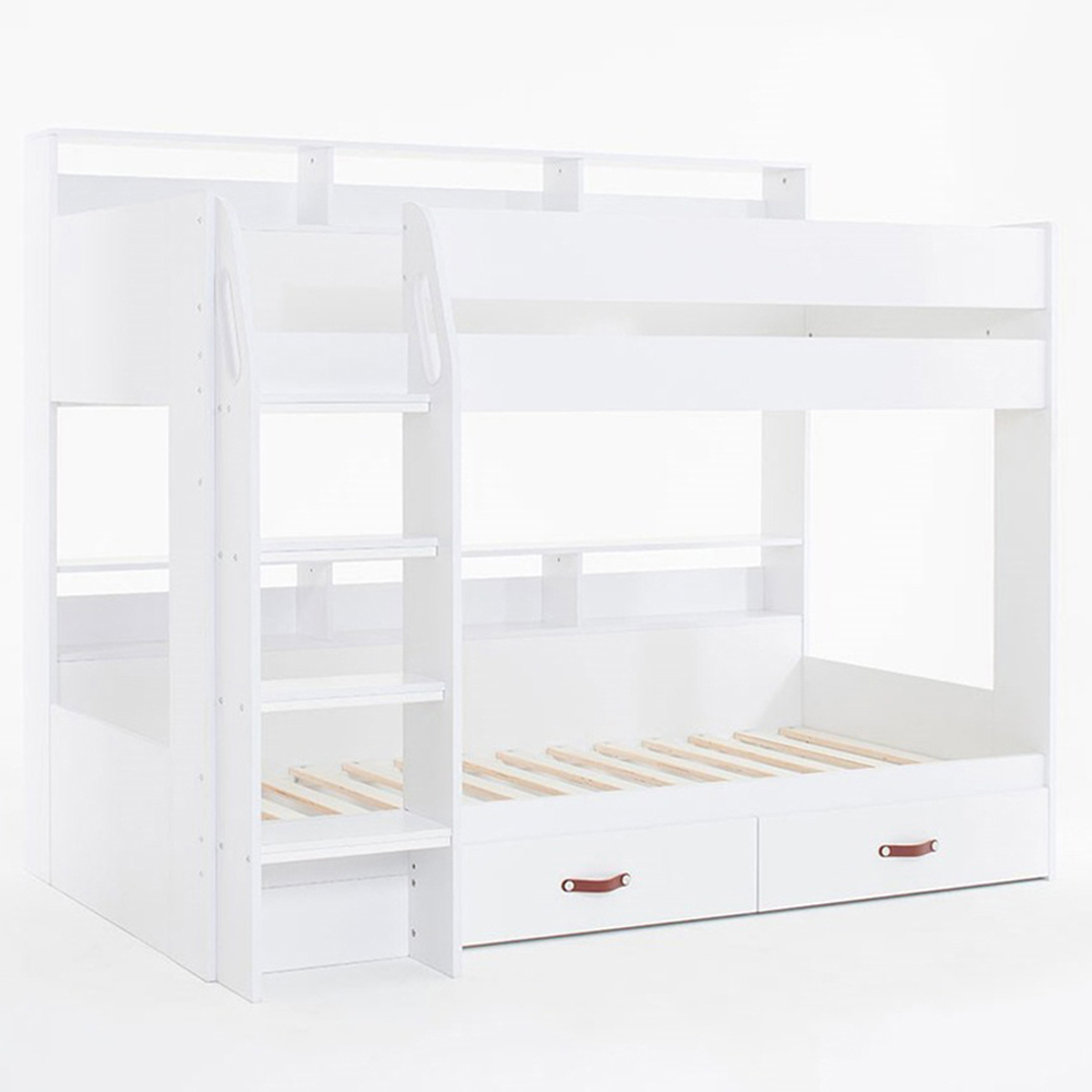 Flair Aviary Single Kids Bunk Bed with Storage Drawers and Shelves Image 2