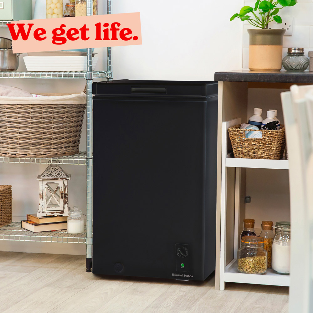 Russell Hobbs, RH99CF0E1B Black 99L Compact Chest Freezer Image 6
