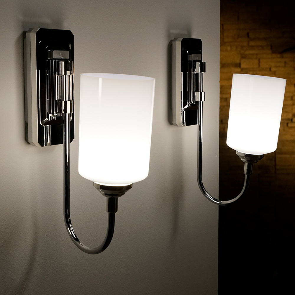 JML Smart Sconce Chrome Dimmable Wireless Up and Down Wall Light Image 3