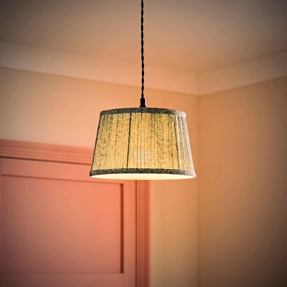 ValueLights Alba Tapered Leaf Pleated Small Ceiling Lamp Shade Image 2