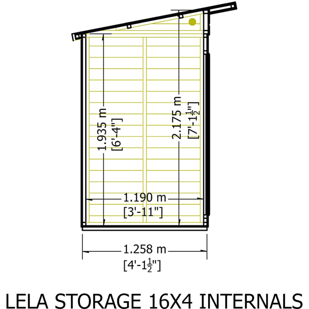Shire Lela 16 x 4ft Double Door Summerhouse with Storage Image 8