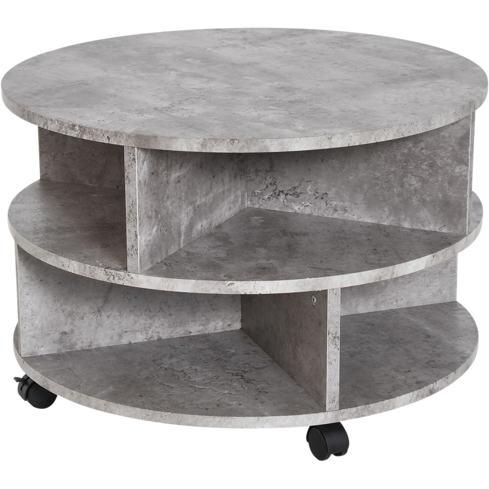 Portland 3 Tier Cement Coffee Table Image 2
