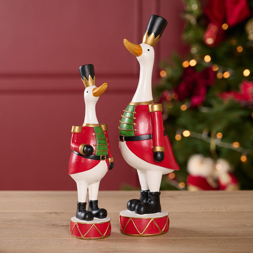 The Seasonal Gift Co Christmas Duck Figurine Decoration 31cm Image 2