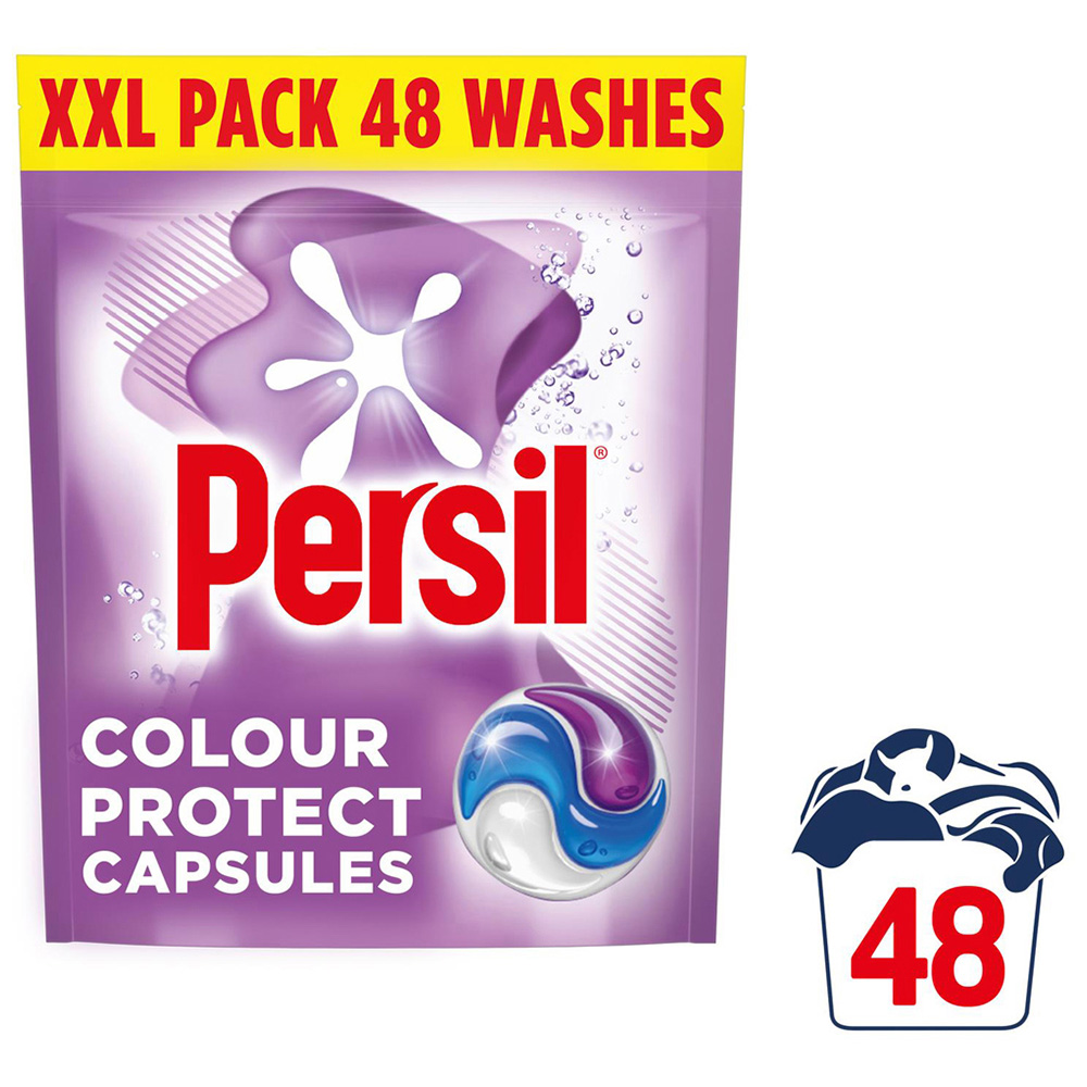 Persil Colour Protect 3 in 1 Washing Capsules 48 Washes 1.012kg 4 Pack Image 4