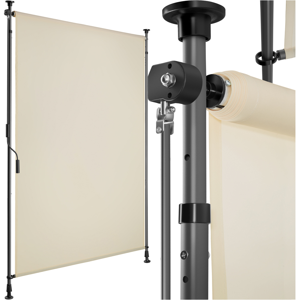 tectake Taija Beige Retractable Awning with Hand Crank 3.1 x 1.08m Image 2