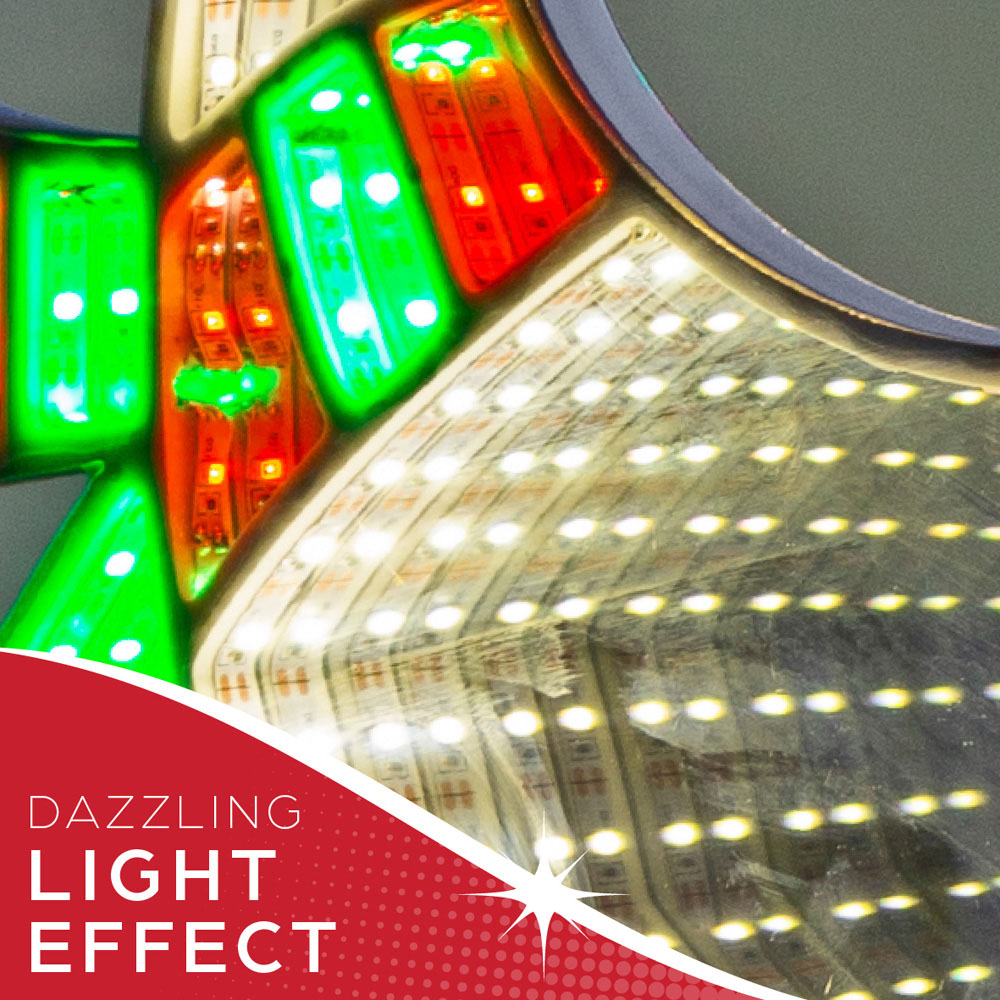 The Christmas Workshop LED Reindeer Man Infinity Light Xmas Decoration 60cm Image 8