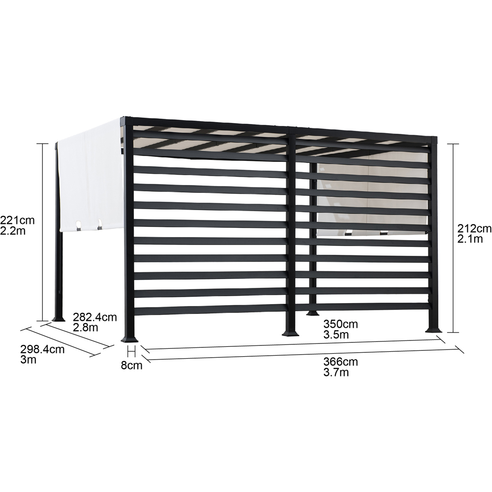 Sunjoy Oeta 3.72 x 3.04m Pergola Image 7