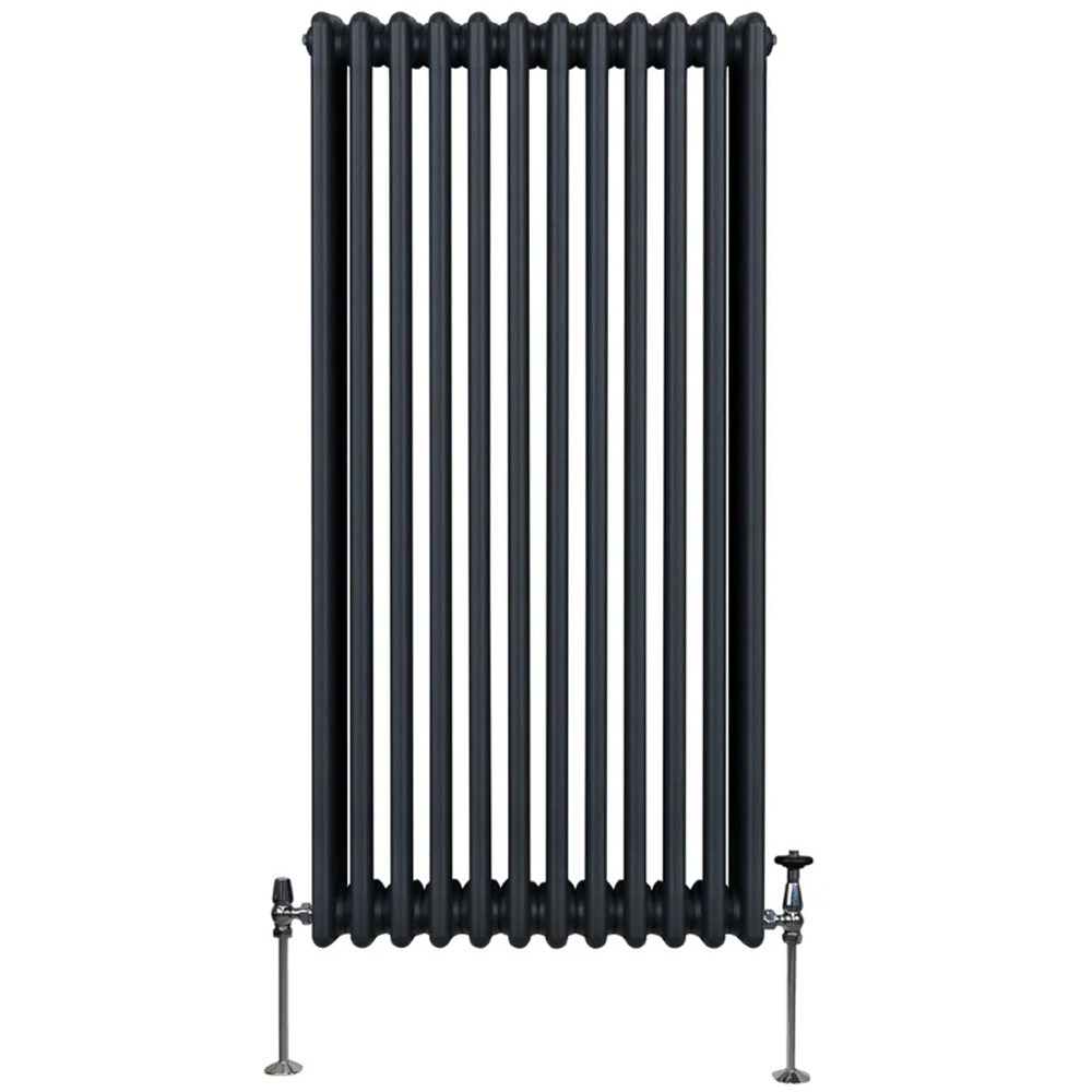 Monster Shop 7046 BTU Anthracite Grey Traditional 3 Column Radiator 1500 x 562mm Image 1