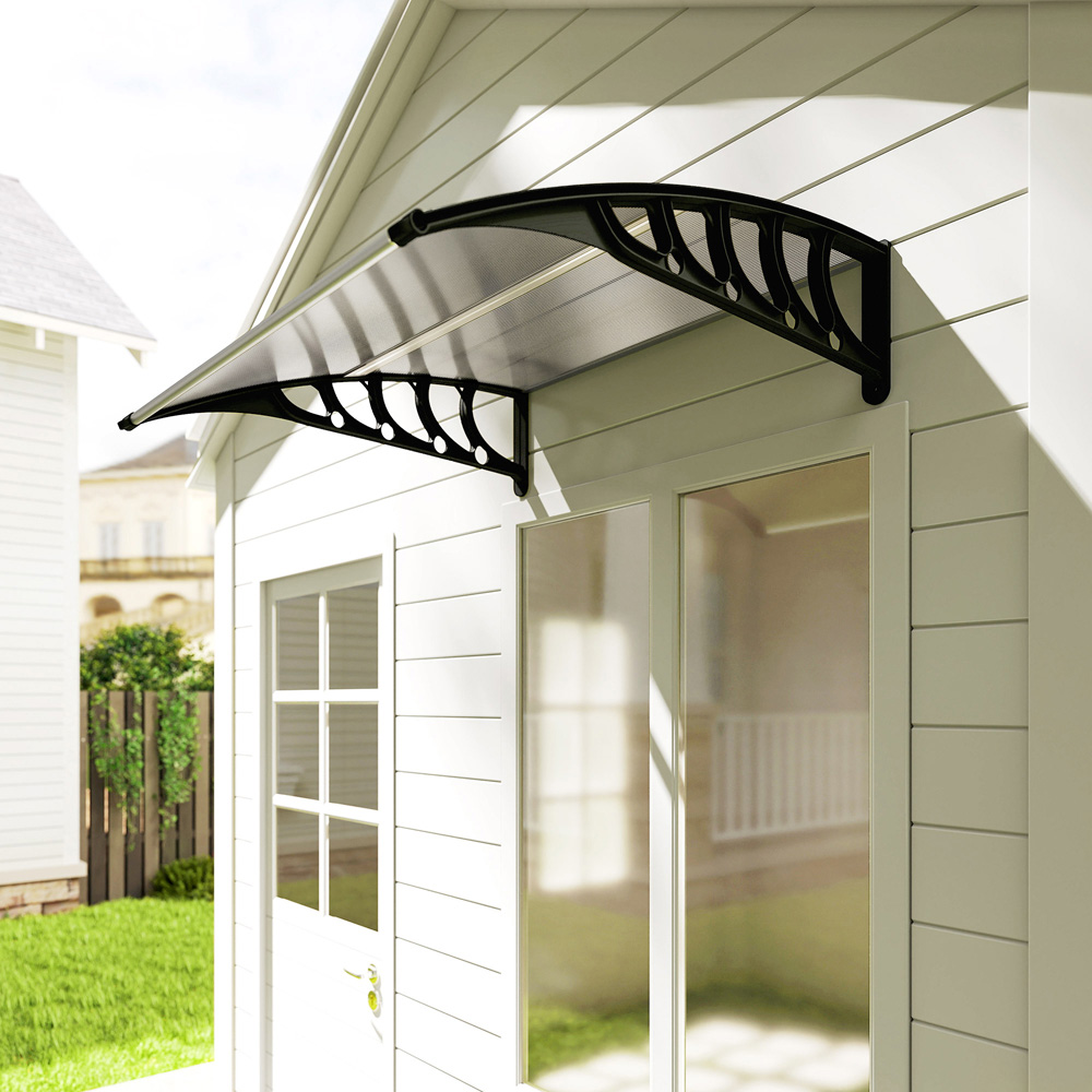 Outsunny Clear Window and Door Canopy Awning 1.03 x 0.965m Image 4