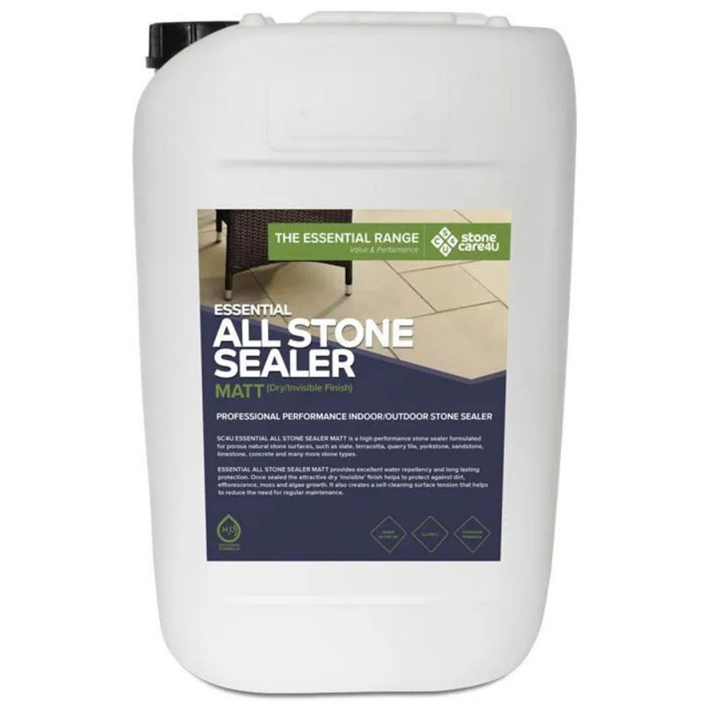 StoneCare4U Essential Matt Finish All Stone Sealer 25L Image 1