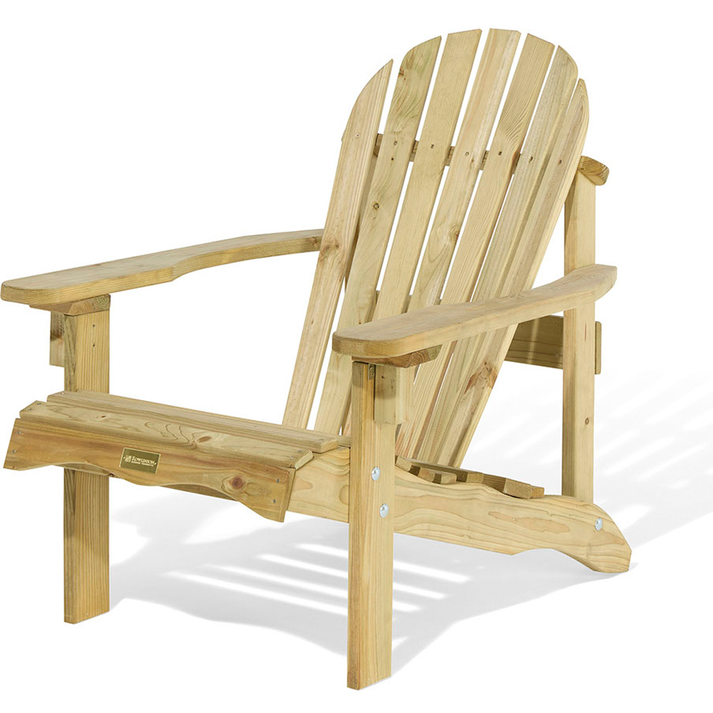 Rowlinson Lakeside Natural Softwood Adirondack Chair Image 2