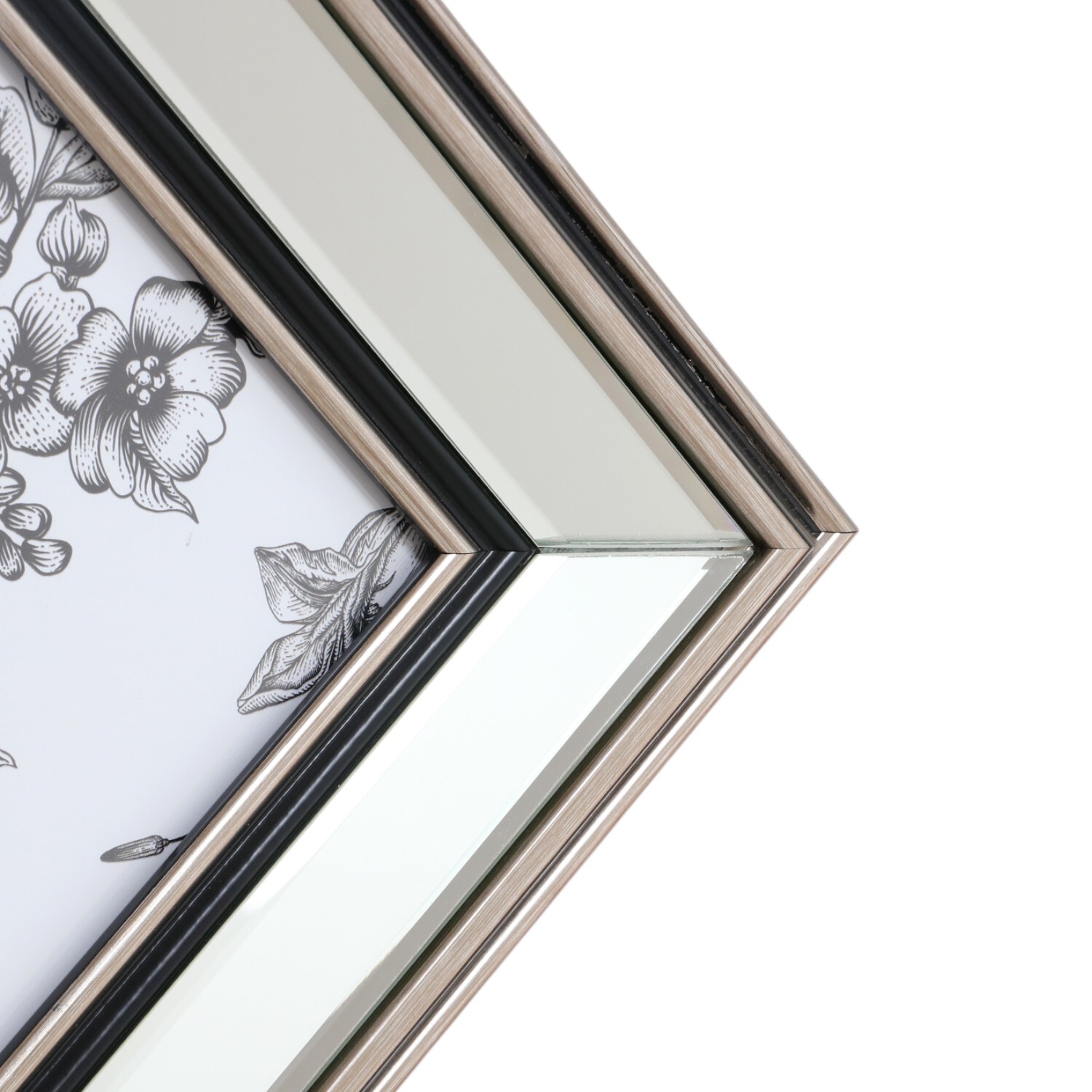 Mode Mirrored Photo Frame Silver 20 x 16in Image 4