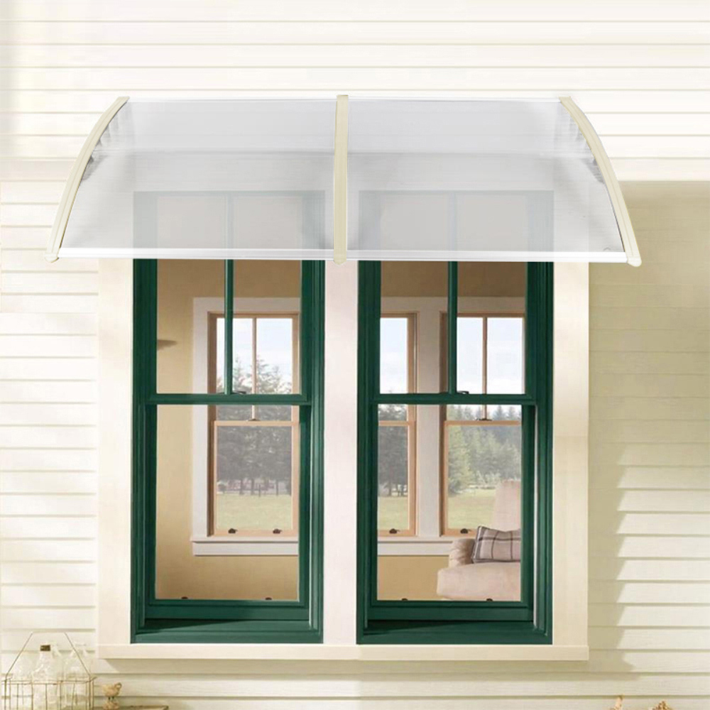Living and Home White Window and Door Awning Canopy with Brackets 1.9m Image 5