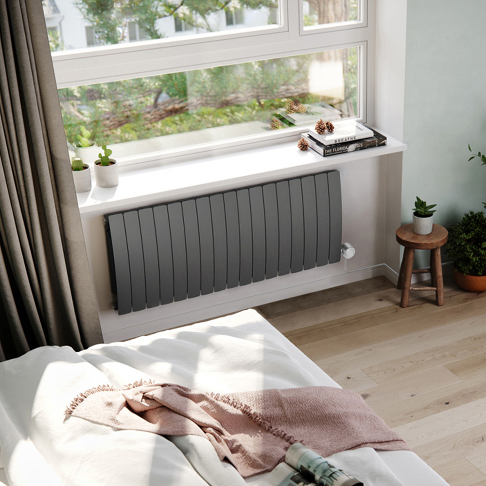 Terma Bergamo Wi-Fi Graphite Grey Electric Radiator 2000W 590 x 1360mm Image 2