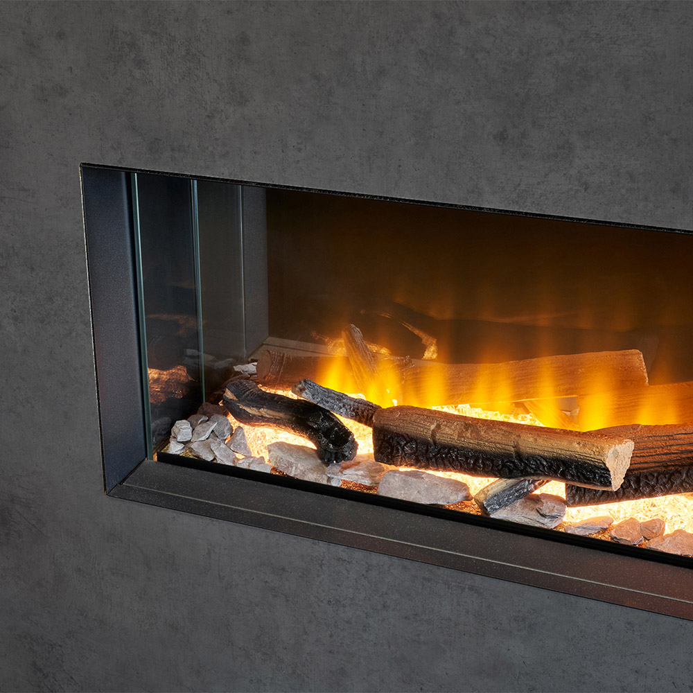 Acantha Bloc Pre-Built Slate Effect Fully Inset Media Wall Suite and TV Board Image 5