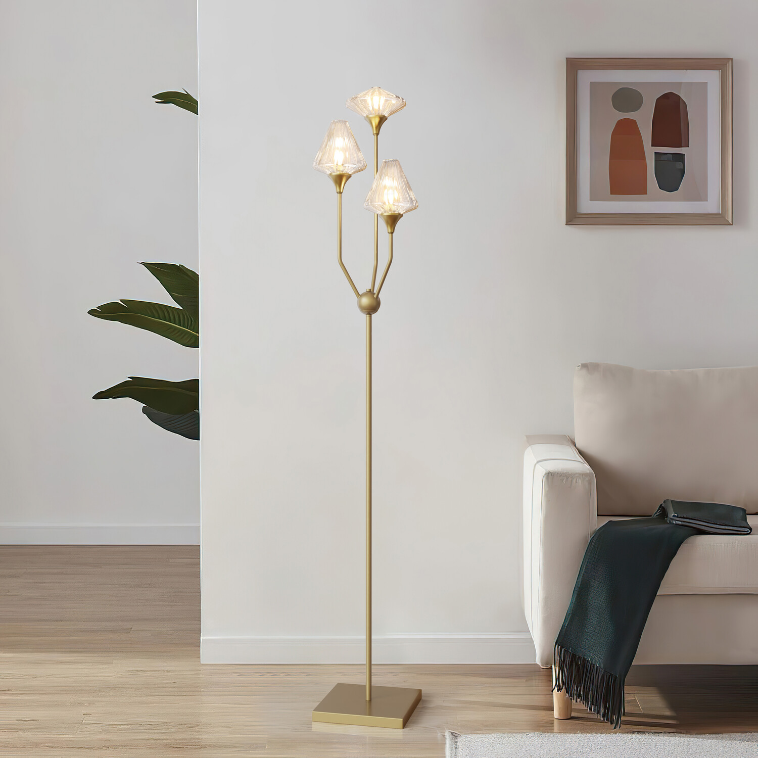 Charlotte Floor Lamp Gold Image 3