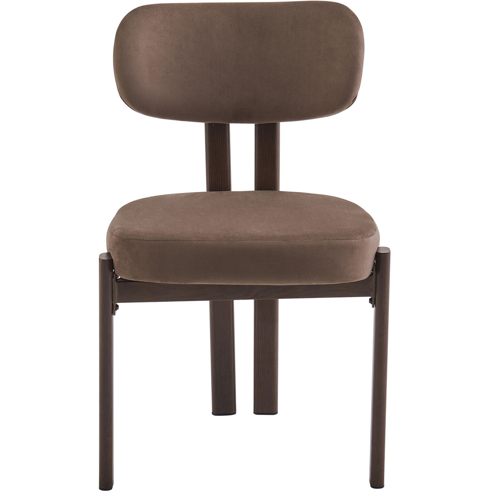 Pair of Kendall Dining Chairs Brown Image 2
