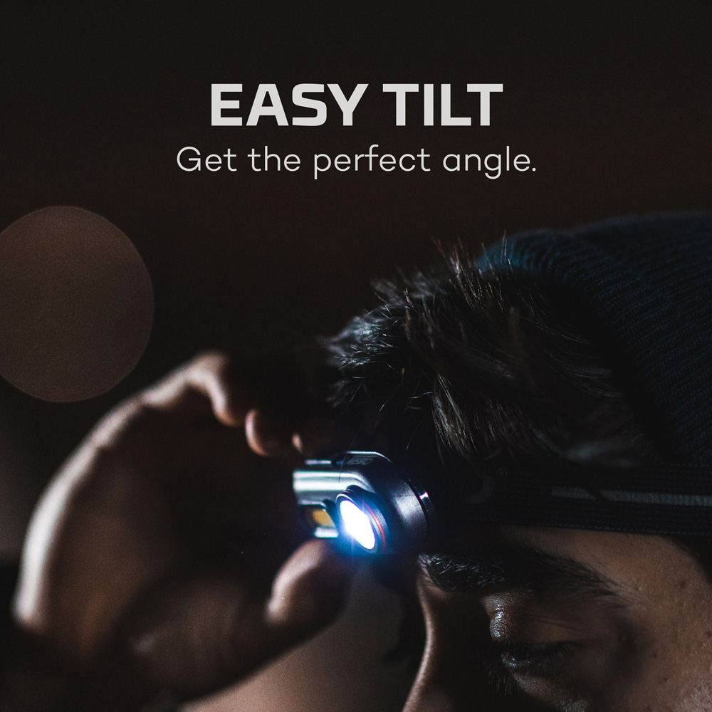 Nebo Einstein 400 400 Lumens Rechargeable Headlamp with Independent Dual Buttons Image 7