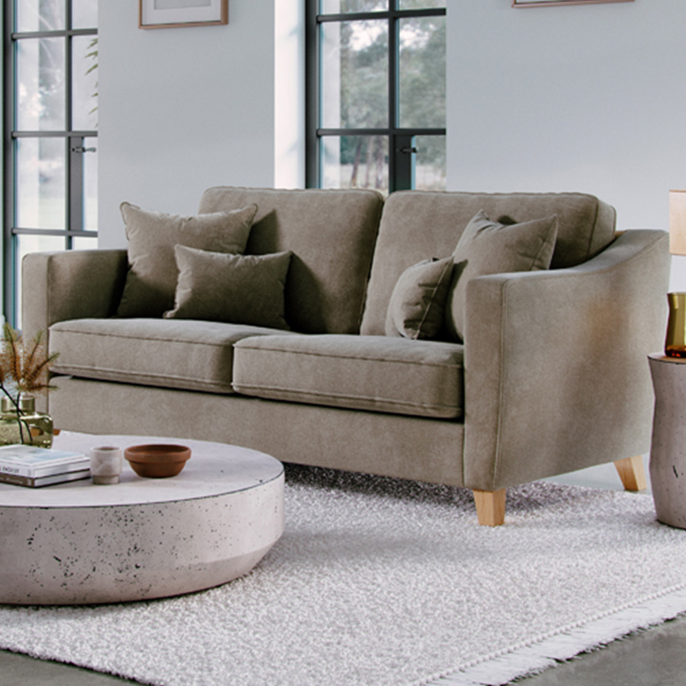 Marlon 2 Seater Medium City Fossil Sofa Image 1