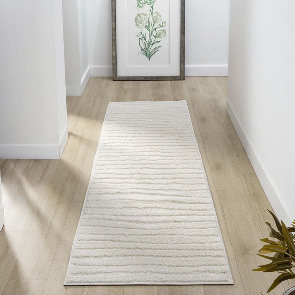 Desire Rugs Aya Cream Embossed Lines Rug 160 x 230cm Image 7