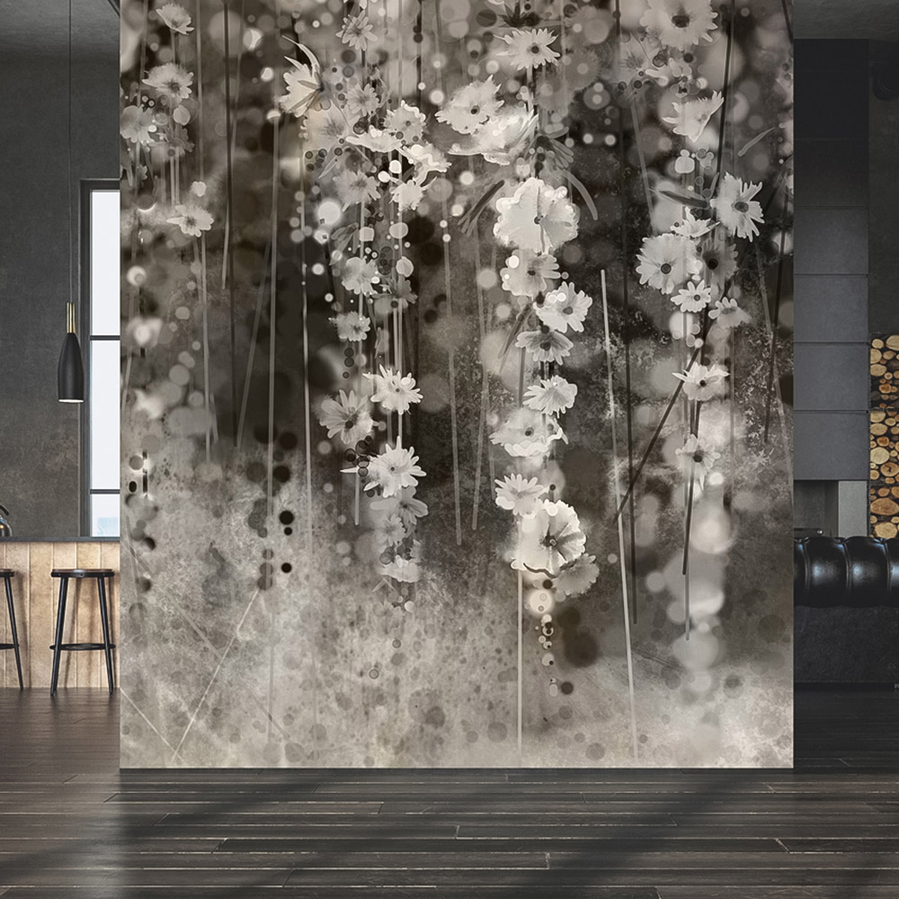 Erismann Dwell Floral Photographic 3 Panels Wall Mural Image 3