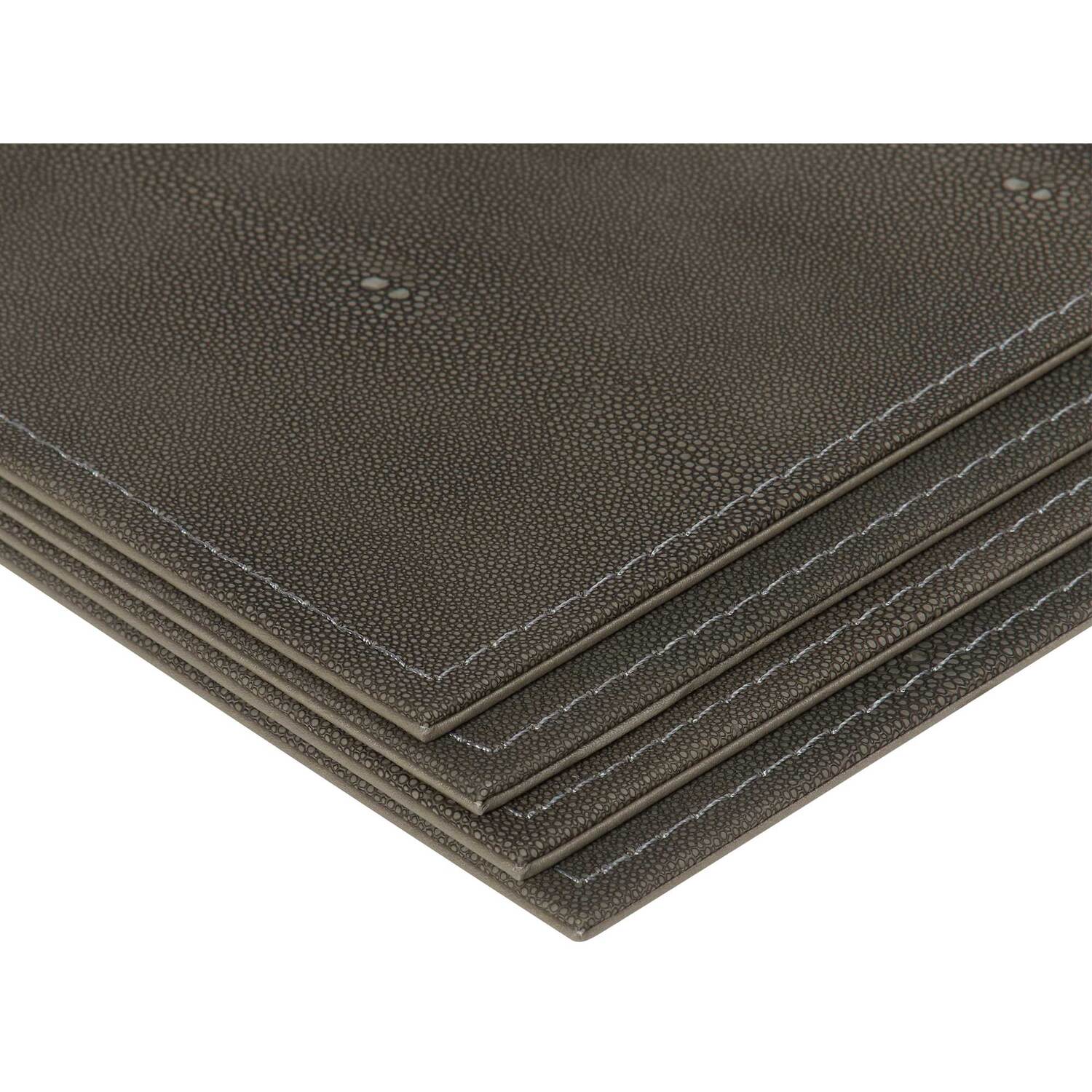 Set of 4 Snakeskin Placemats - Grey Image 4